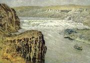 unknow artist Lewis and Clark at the Great falls of the missouri Sweden oil painting artist